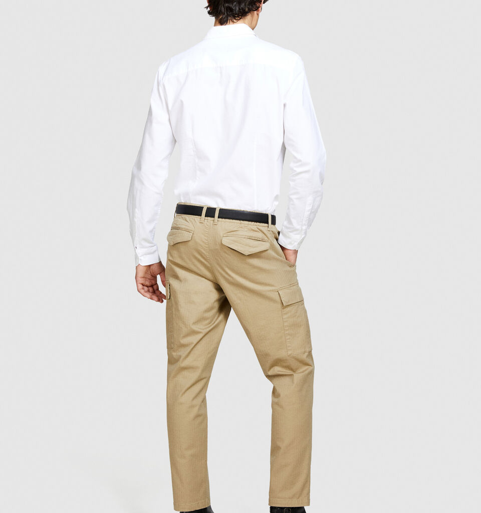 Oxford shirt - men's slim fit shirts - White | Sisley image number 3